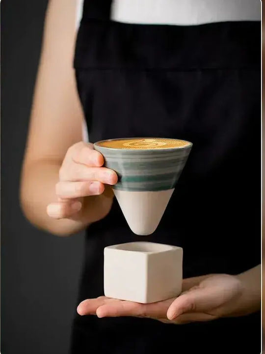 Ceașcă Espresso Ceramică Albastră 120ml