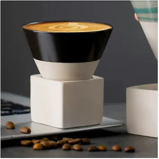 Ceașcă Espresso Ceramică Neagră 120ml