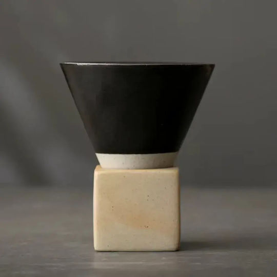 Ceașcă Espresso Ceramică Neagră 120ml