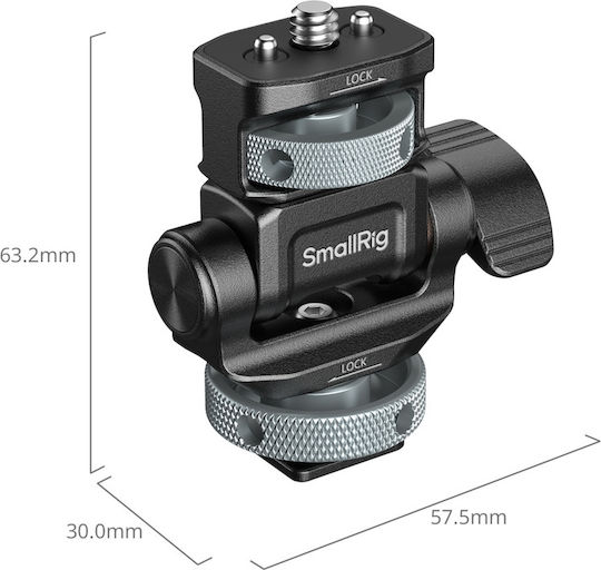 Smallrig 6313 Βάση Monitor Οριζόντια & Κάθετη Λήψη Cold Shoe Mount