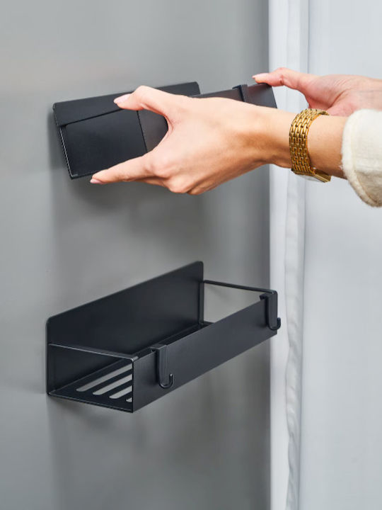 Wandmontage Inox Regal 27x8.5x7.1cm Schwarz