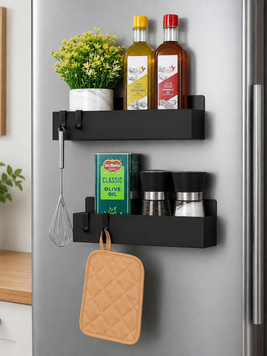 Wandmontage Inox Regal 27x8.5x7.1cm Schwarz