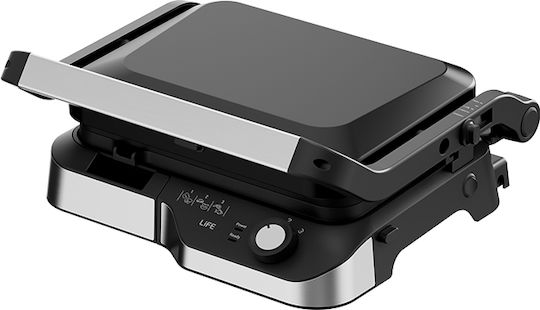 Life Sirloin Sandwich Maker with Non-Stick Removable Plates for 2 Toasts 2180W Black