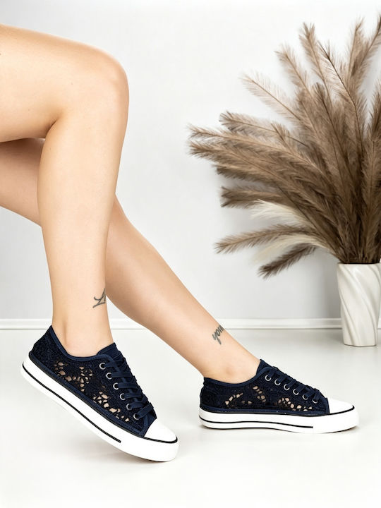 Adidași Flatforms Pentru Femei Albastru Navy