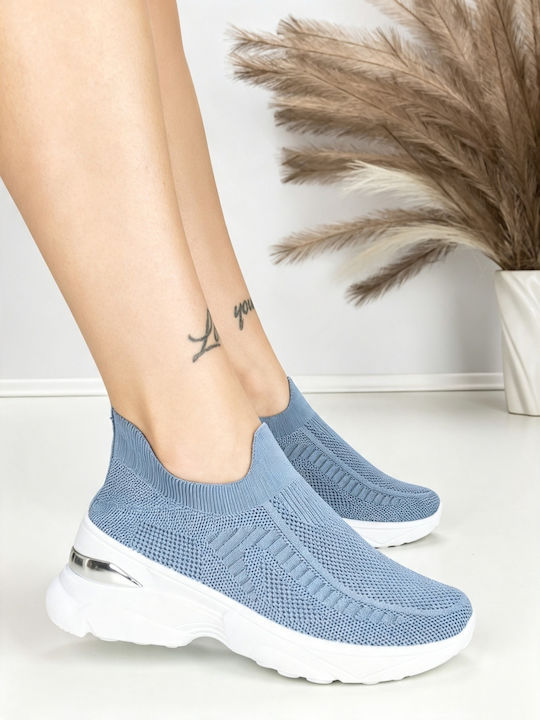Adidași Flatforms Pentru Femei Albastru