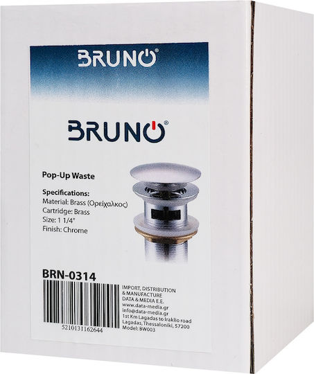 Bruno Pop Up Messing Ventil für Spülbecken Bronze