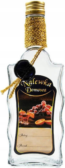 Decorated Bottle Wavy Pattern 500ml Premium Home Liqueur