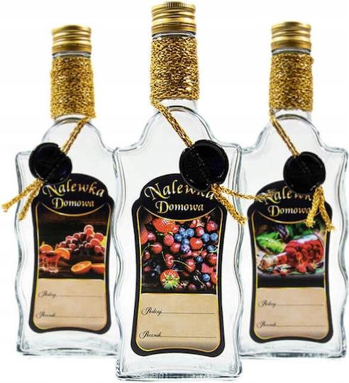 Decorated Bottle Wavy Pattern 500ml Premium Home Liqueur