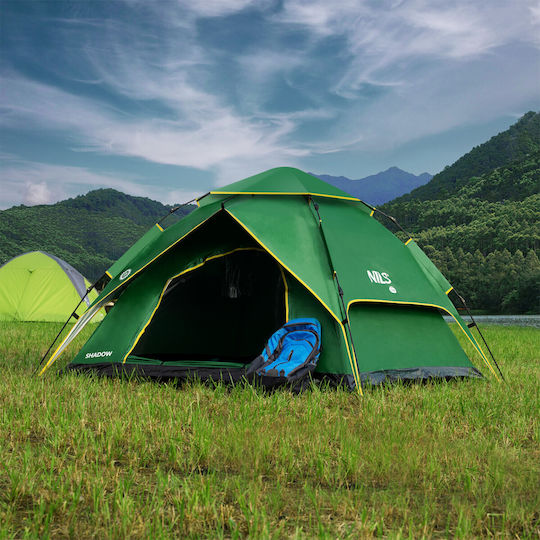 Shadow 2 Automatic Camping Tent Igloo Green with Double Cloth 4 Seasons for 2 People 210x240x135cm