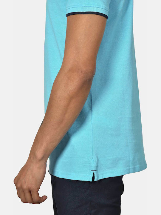 Polo Long Sleeve Turquoise Blouse