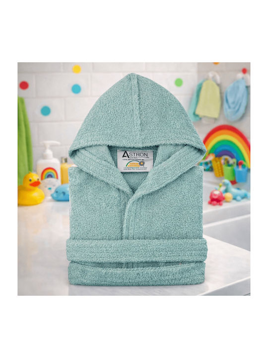 Astron Italy Kinderbademantel Navy Navy Blau Mit Kapuze