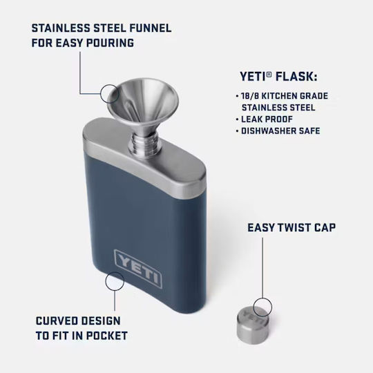 Rambler Flask 207ml Yeti Inox