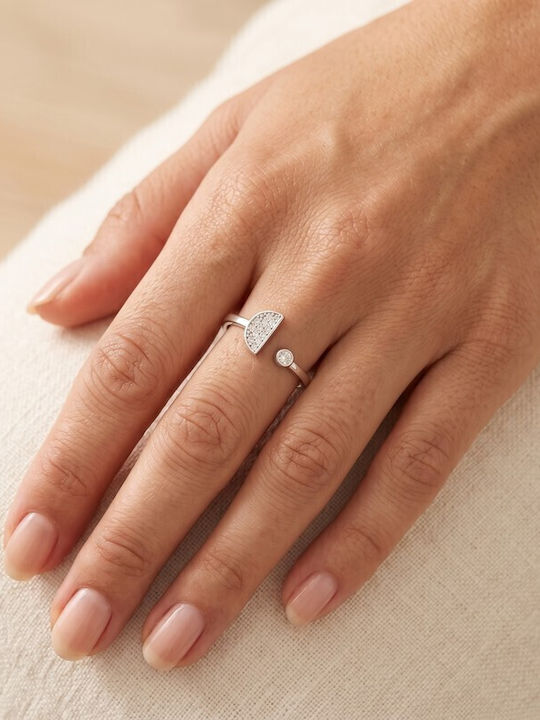 Grekas Damenring mit Zirkon aus Silber Grekas Damenring mit Zirkon aus Silber