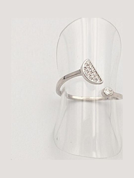 Grekas Damenring mit Zirkon aus Silber