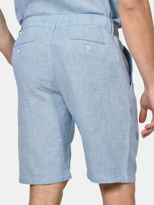 Pantaloni Scurți Bărbați Chino Albastru Deschis
