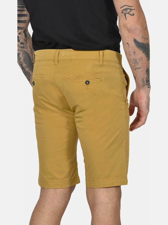 Pantaloni Scurti Barbati Chino Muștar