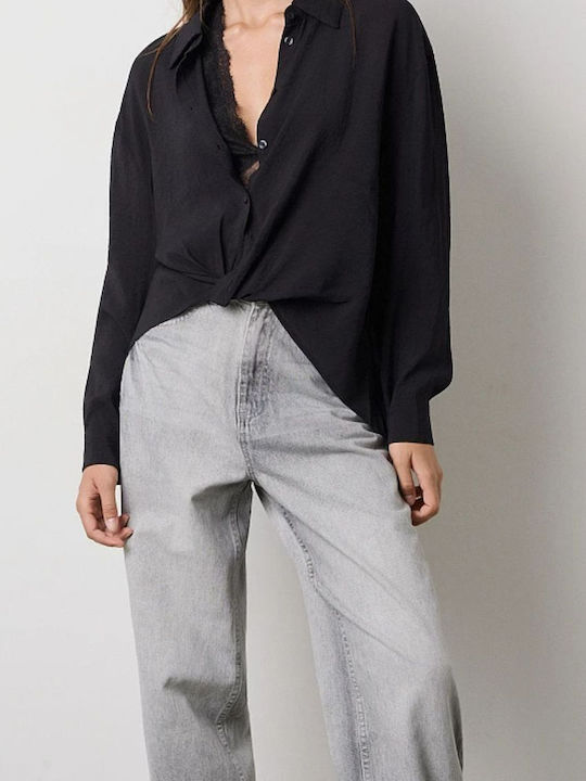 Long Sleeve Women's Shirt Black