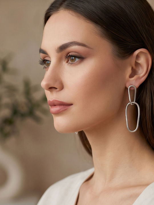 Touch Dangle Earrings 425 48 Silver
