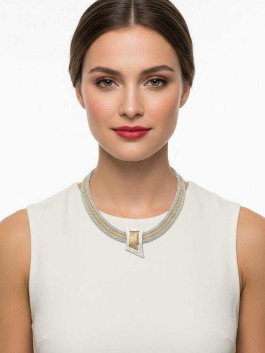 Liva Fashion Geometrische Halskette Schwarz Liva Fashion Geometrische Halskette Schwarz