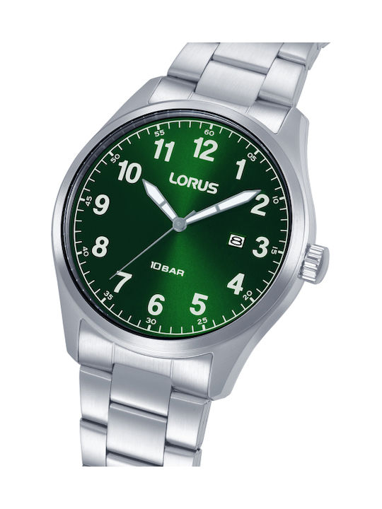 Lorus Sports Herrenuhren Batterie mit Silber Metall-Armband