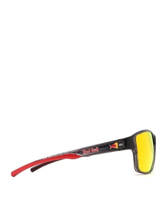 Red Bull Spect Unisex Sunglasses with Red Frame and Red Polarized Mirror Lens CHESS-03P