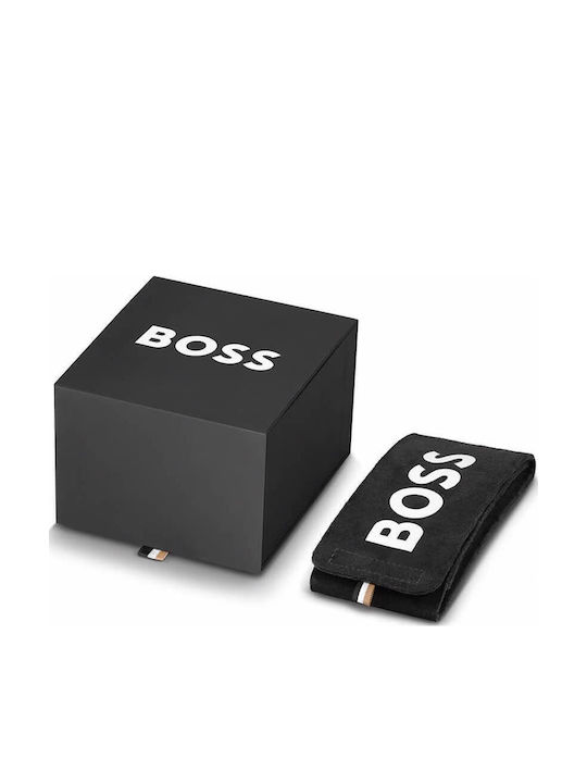 Boss Ρολόι Μπαταρίας με Μεταλλικό Μπρασελέ Boss Ρολόι Μπαταρίας με Μεταλλικό Μπρασελέ