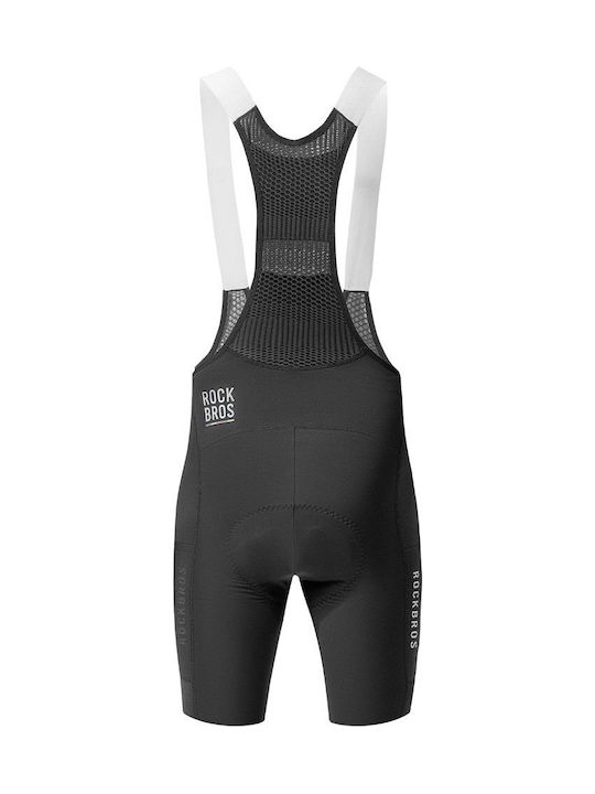 Rockbros Men's Cycling Pants with Braces Black