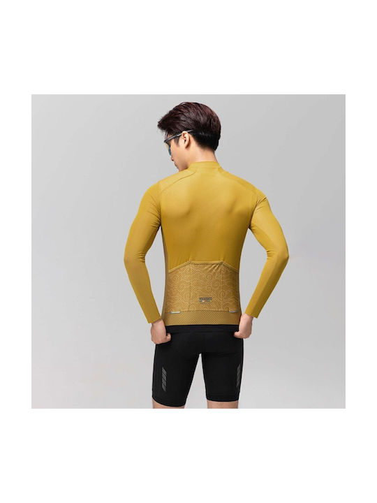 Rockbros Ανδρική Μακρυμάνικη Μπλούζα Road Bike Κίτρινη