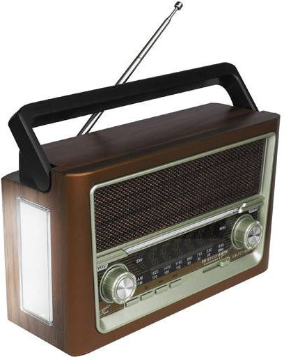 LTC Audio LTC118UBT Retro Portable Radio with Bluetooth and USB Black