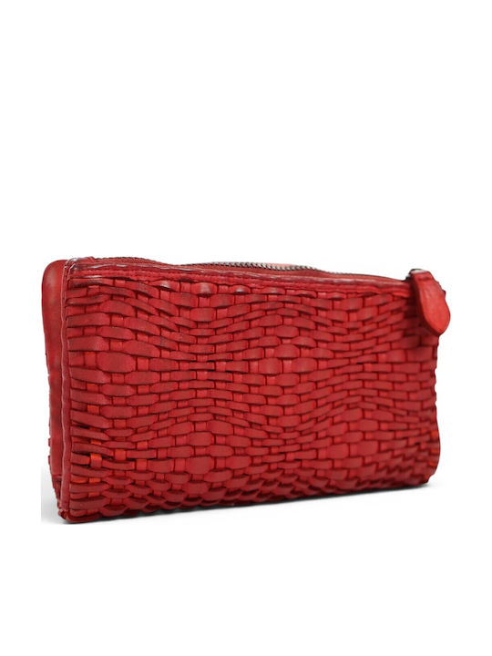 Leather Women's Wallet Red
