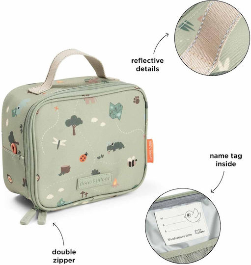 Done by Deer School Insulated Handheld Lunch Bag 2.8lt Green