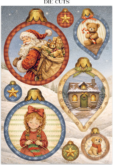 Junk Journal Focus Point Decupaje Fundaluri Silent Night
