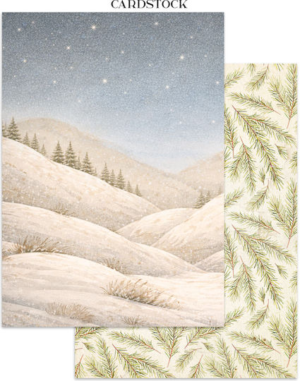 Junk Journal Focus Point Decupaje Fundaluri Silent Night