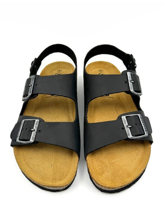 Leder Herrensandalen Apure Negro