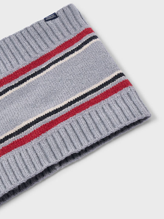 Kinder Beanies Set Mit Gestricktem Grau