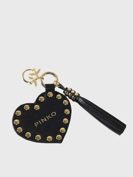Pinko Studs Heart Charm 107412 A31u Black Pinko Studs Heart Charm 107412 A31u Black