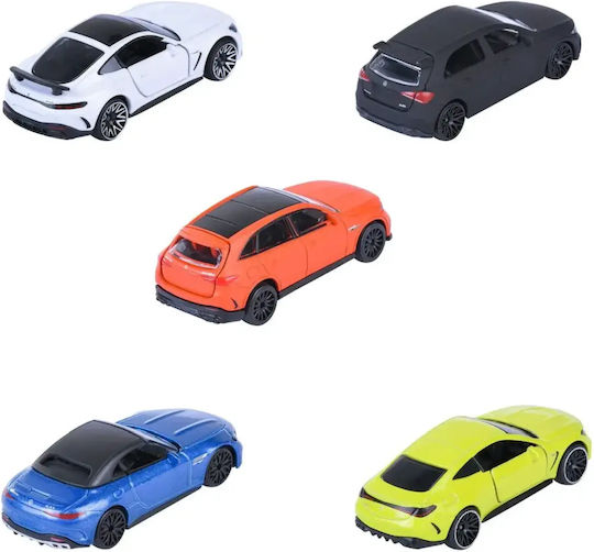 Majorette Mașinuță Set de 5 Mașini Metal Mercedes AMG 7,5 cm pentru 3+ Ani