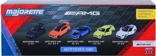 Majorette Mașinuță Set de 5 Mașini Metal Mercedes AMG 7,5 cm pentru 3+ Ani