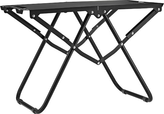 Nils Τραπέζι για Camping Πτυσσόμενο σε Βαλιτσάκι 57.5x40x36cm Μαύρο