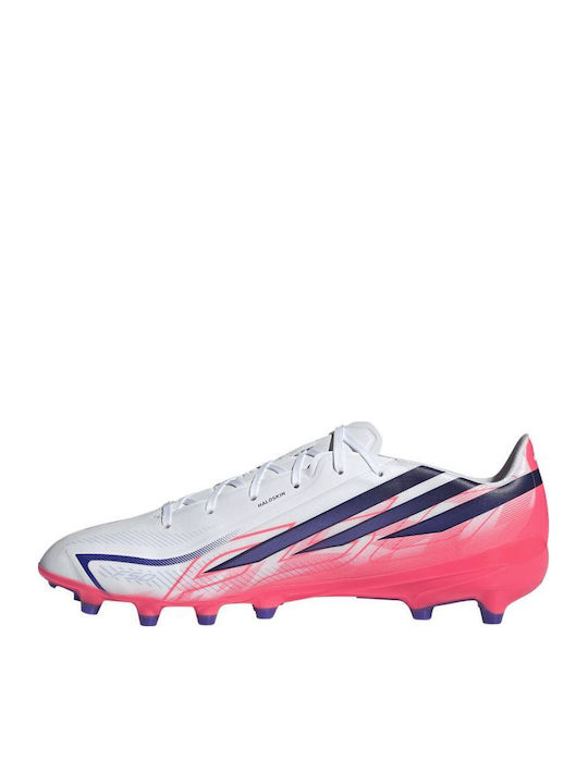 adidas F50 Hyperfast League AG Football Shoes with Cleats White