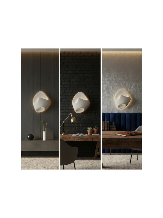 Colossus Runo Lămpi de Perete Modernă cu LED Integrat și Lumină Alb Cald Gri
