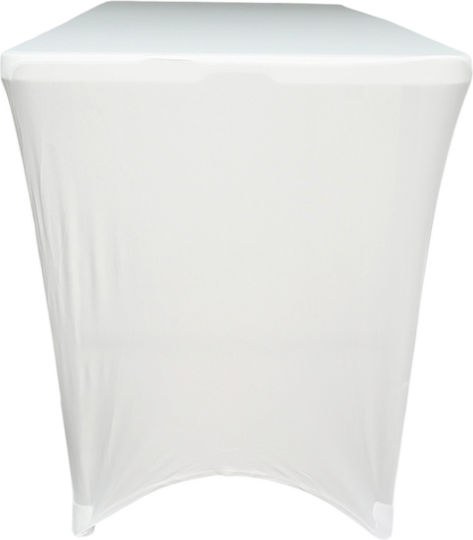 Elastisches Tischabdeckung Weiß Ø74cm