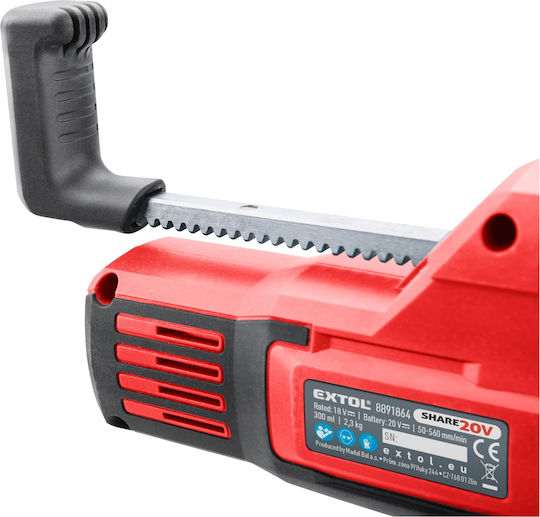 Pistol Aplicator de Silicon Fără Fir Extol 20v 8891864 2000mah 2000n