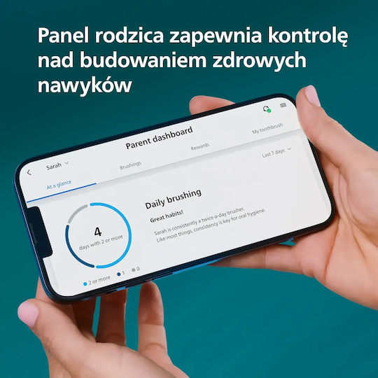Philips Sonicare Periuță de dinți electrică pentru copii cu rezerve