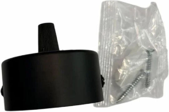 Universe Aluminium Rosette Modular Lineares LED Beleuchtungszubehör Schwarz