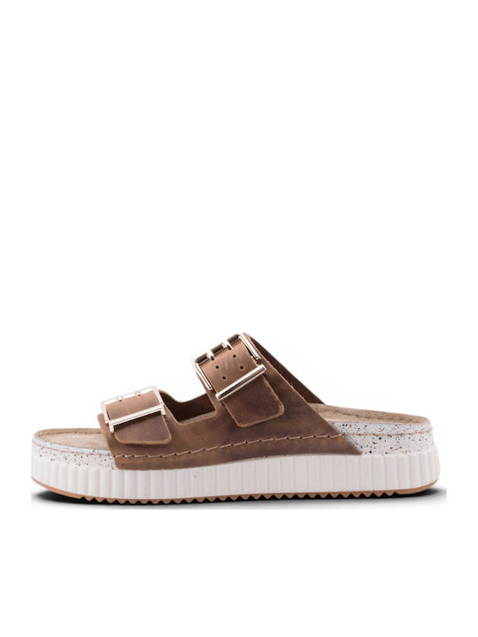 Leather Women's Anatomic Tabac Brown Sandals