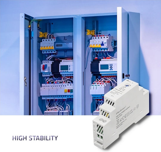 Qoltec Sursă de Alimentare pe Șină DIN cu Ieșire 5V și Putere 12W 2.4A