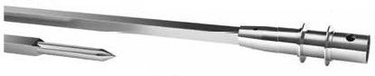 Kokoretsi Spit Solid Square Chrome Handle Fork 10mm X 10mm 180cm Lianos