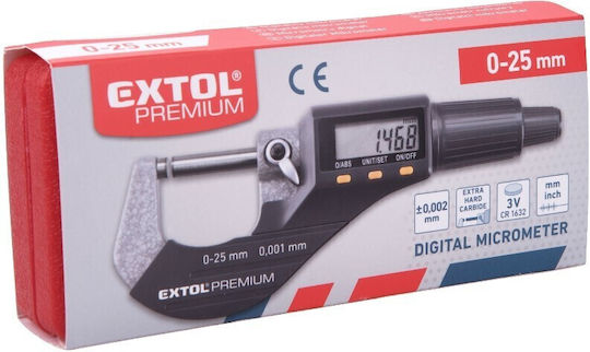 Extol Micrometru Digital 0-25mm