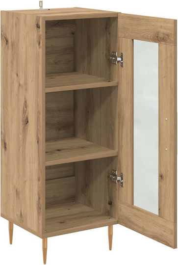 Living Room Cabinet Made of Particle Board Artisan Oak 34x34.5x90cm